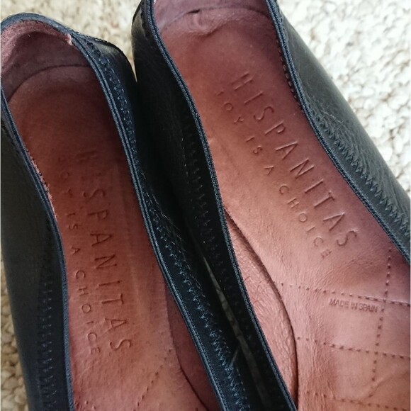 Hispanitas Joy Is A Choice Black Block Heel Point Toe heels Size 38 - Picture 6 of 10